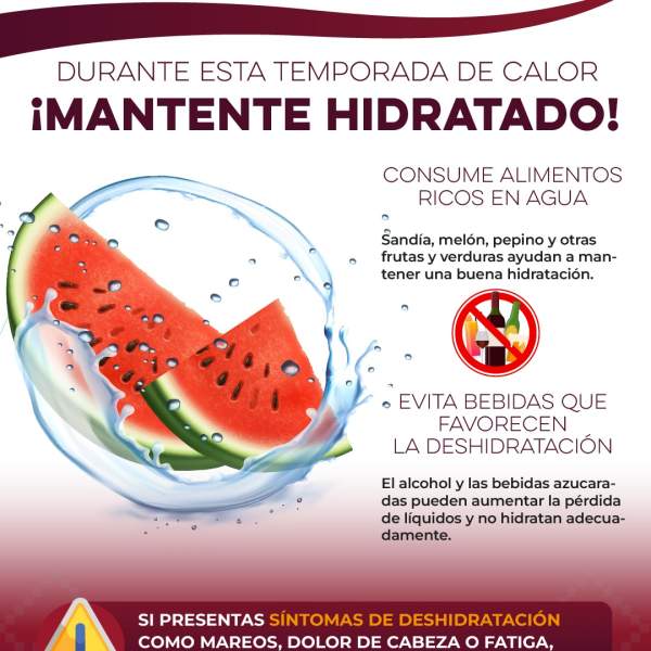 Fomenta Salud Sonora hábitos de hidratación para proteger a las familias